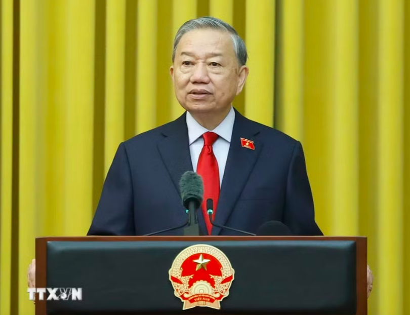 Tổng Bí thư, Chủ tịch nước Tô Lâm phát biểu chỉ đạo và giao nhiệm vụ (Ảnh: TTXVN).