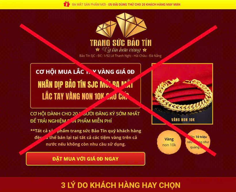 Cảnh giác thủ đoạn lừa đảo liên quan đến vàng SJC. Ảnh: Công an Phú Thọ