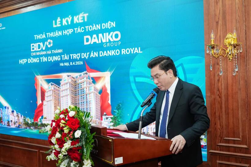 Ông Đàm Quốc Hiệp – Phó Chủ tịch HĐQT Danko Group phát biểu tại sự kiện