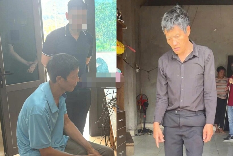 Đối tượng Trịnh Xuân Viên (trái) và đối tượng Lý A Chả. Ảnh: Công an tỉnh Lào Cai.