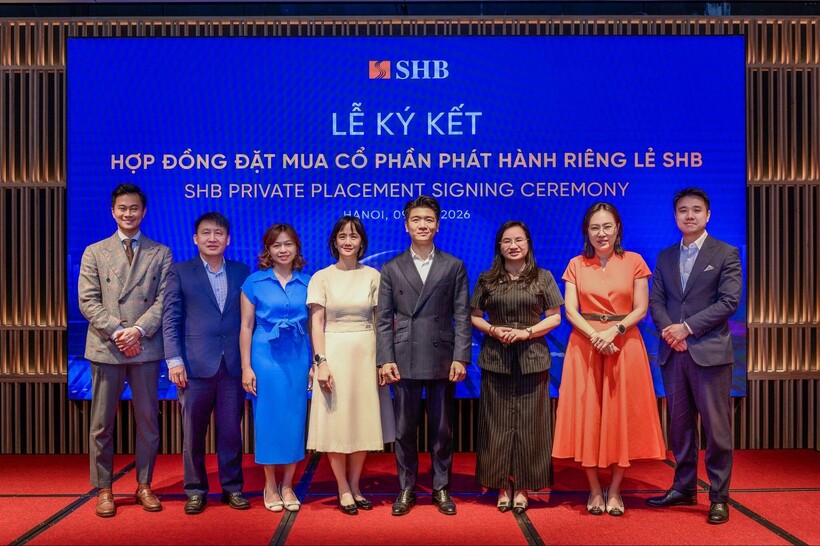 VinaCapital, Dragon Capital, KIM… nhiều quỹ lớn tại buổi lễ ký hợp đồng đặt mua cổ phần phát hành riêng lẻ SHB
