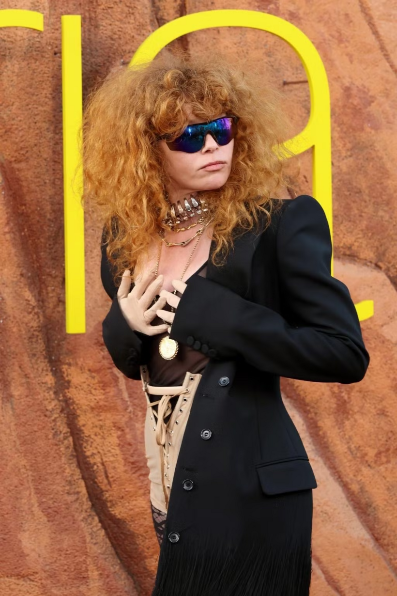 Natasha Lyonne tại lễ ra mắt phim, vài giờ trước sự cố trên máy bay. Ảnh: Splash