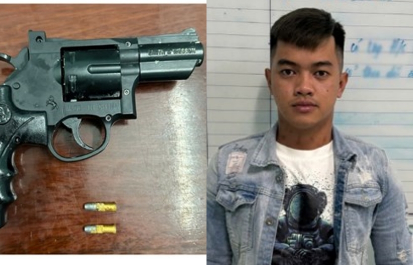 Lộc mua số súng đạn từ Bình Dương (cũ) đem về nhà ở xã Vĩnh Bình (An Giang) cất giấu. Ảnh: Lao Động