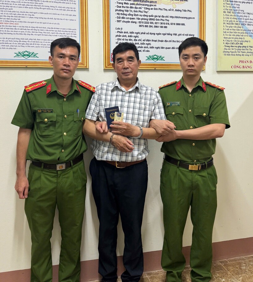 Công an xã Vĩnh Chân bắt thành công đối tượng truy nã Cù Ngọc Tân lẩn trốn gần 40 năm