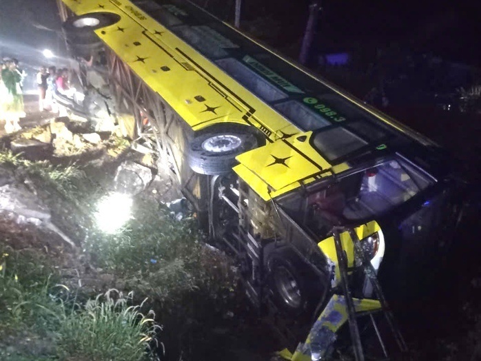 Hiện trường vụ tai nạn. Ảnh: Người lao động