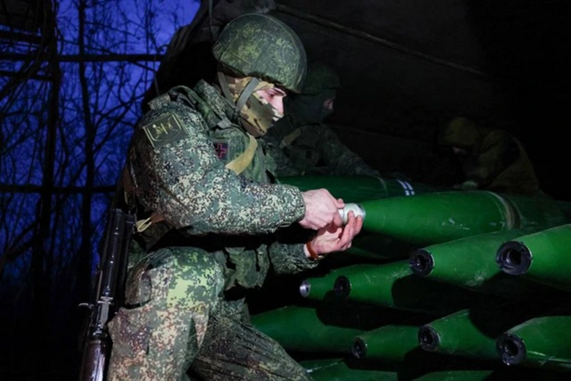 Các binh sĩ Nga ở vùng chiến sự. Ảnh: TASS