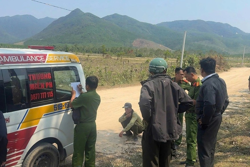 5 nhân viên của Công ty TNHH Lâm nghiệp Quy Nhơn tuần tra bị ong đốt. Ảnh: Báo Dân trí.
