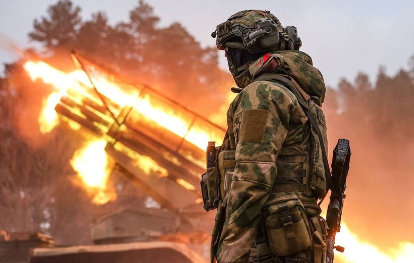 Nga tiến sâu vào phòng tuyến Ukraine. Ảnh: Tass