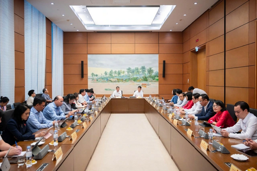 Toàn cảnh phiên họp tổ 11 (Ảnh: Phạm Thắng).