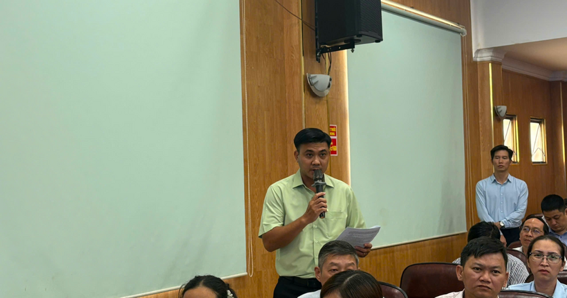 Tại Hội nghị, các đại biểu tham dự đã chủ động nêu các vấn đề vướng mắc phát sinh từ thực tiễn đăng ký biện pháp bảo đảm.
