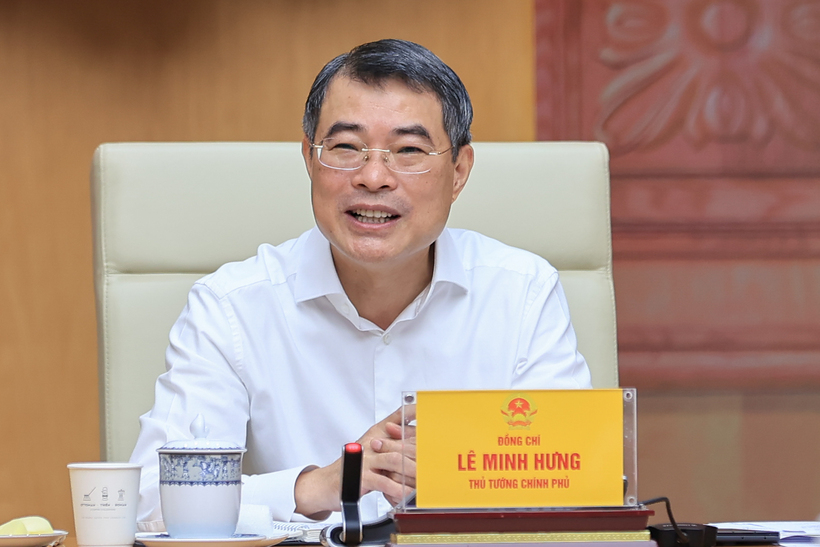 Thủ tướng Chính phủ Lê Minh Hưng phát biểu tại cuộc làm việc (Ảnh: VGP).