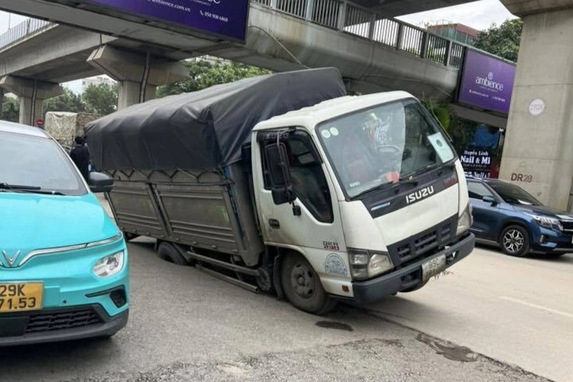 Hiện trường vụ tai nạn. Ảnh: Báo Dân trí.