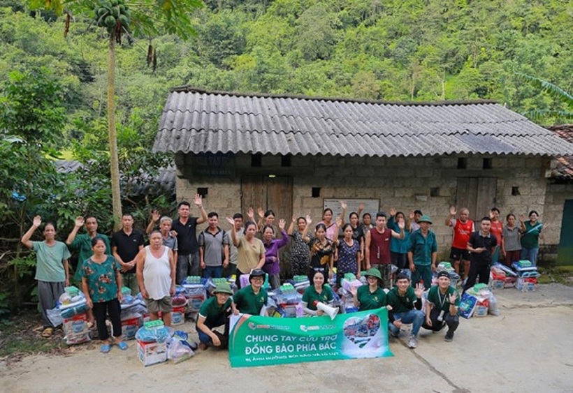 SGO Land trao nhu yếu phẩm thiết yếu cho đồng bào bị ảnh hưởng bởi thiên tai tại Cao Bằng.