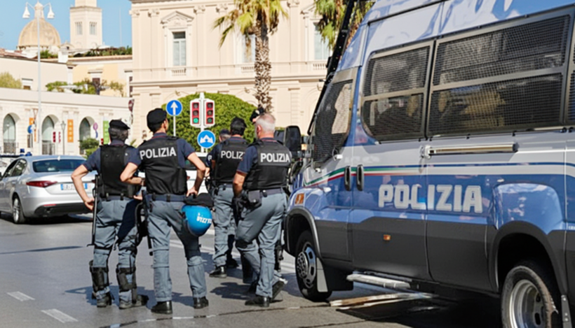 Cảnh sát Italy. Ảnh: NurPhoto