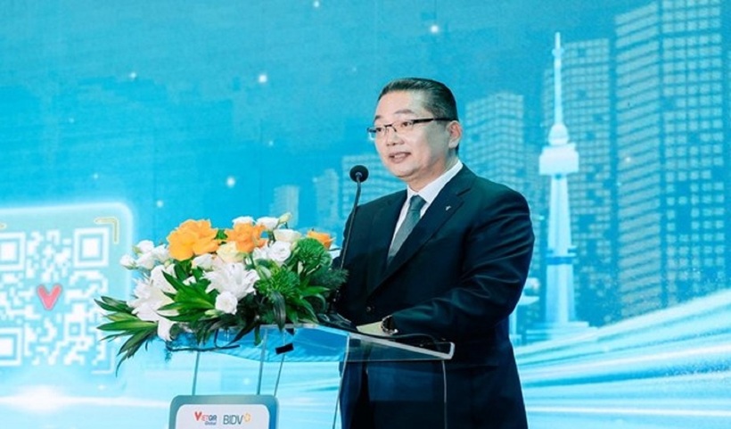 Ông Lee Ho Sung – Tổng Giám đốc Hana Bank - phát biểu tại sự kiện