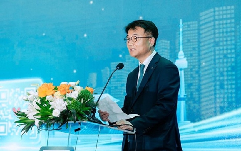 Ông Lee Suk – Tổng Giám đốc GLN International - phát biểu tại sự kiện