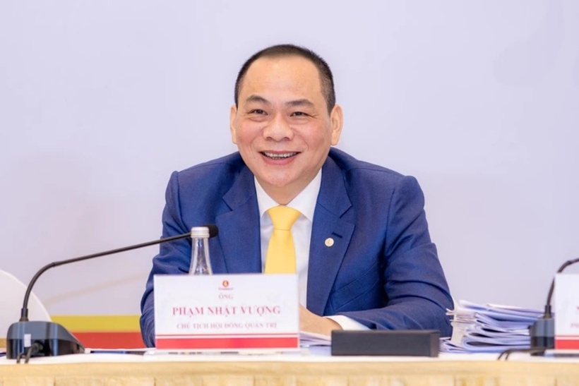 Ông Phạm Nhật Vượng, Chủ tịch Vingroup tại đại hội cổ đông Vingroup. (Ảnh: Tuổi trẻ)