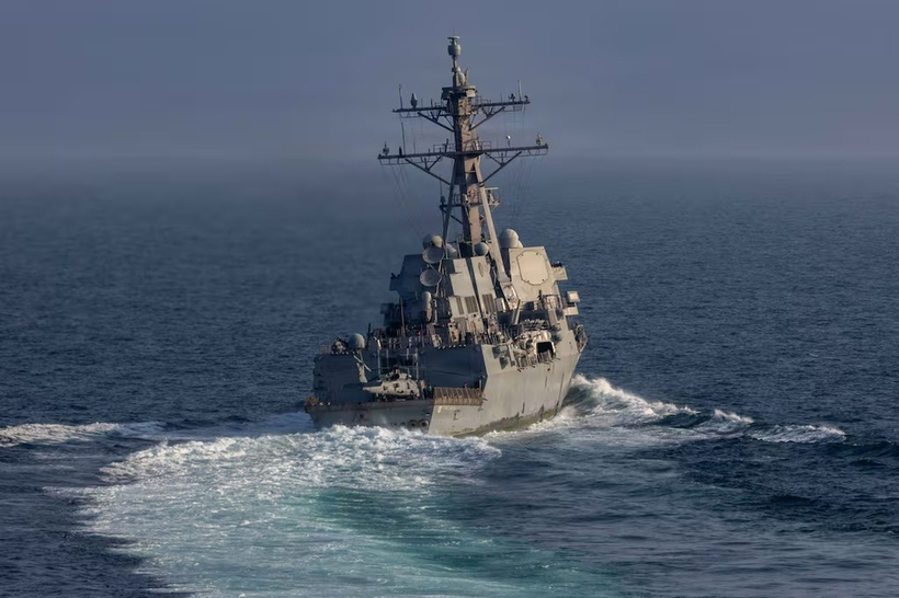 Tàu khu trục USS Frank E. Petersen Jr. của Mỹ. Ảnh: US Navy