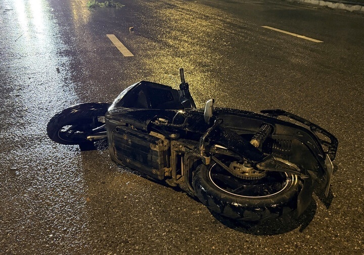 Vụ tai nạn khác gần hiện trường làm một người bị thương. Ảnh: VTC News