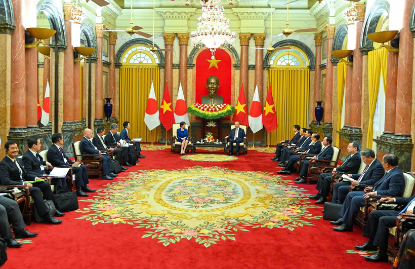 Quang cảnh buổi tiếp.