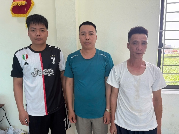 Các đối tượng tại cơ quan Công an