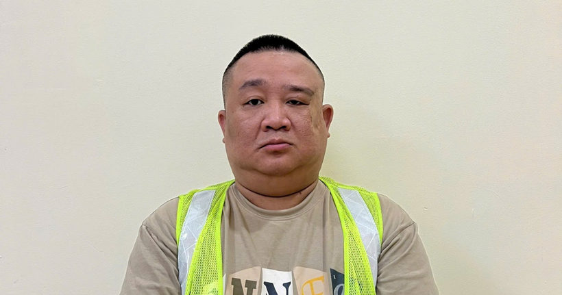 Nguyễn Ngọc Thắng tại cơ quan công an.
