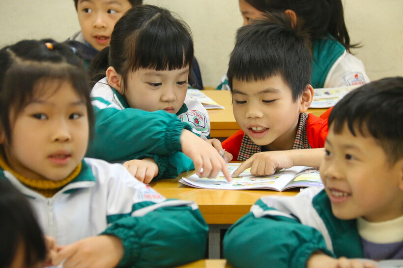 Học sinh tiểu học tại Hà Nội. Ảnh minh họa: Thanh Hùng/VietNamNet