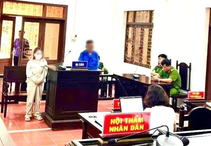 Hình ảnh bị cáo tại phiên xét xử. Ảnh: Công Lý