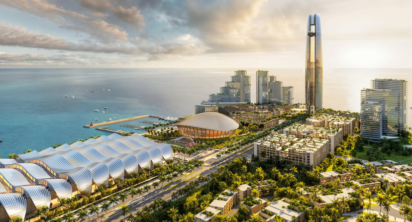 Tổ hợp công trình APEC 2027 tại Phú Quốc là minh chứng  cho năng lực kiến tạo các biểu tượng kiến trúc quốc tế của Sun Group. Ảnh: Ánh Dương.