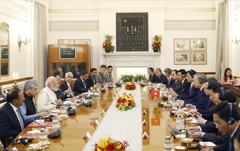 Quang cảnh hội đàm (Ảnh: TTXVN).