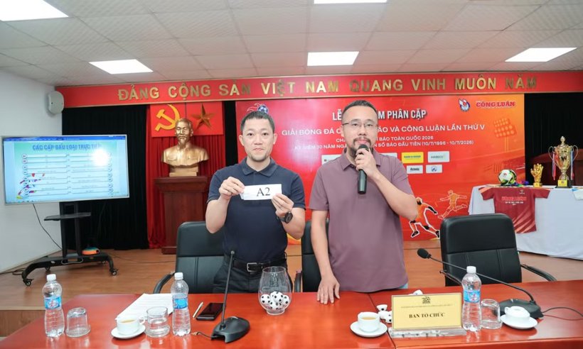 Bốc thăm phân cặp thi đấu Giải bóng đá Cúp Nhà báo và Công luận lần thứ V năm 2026.