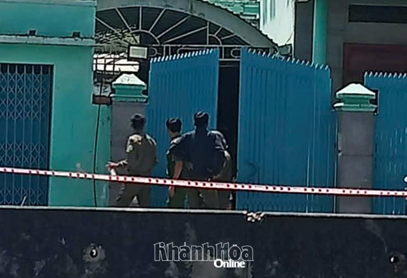 Hiện trường được phong tỏa. Ảnh: Báo Khánh Hòa