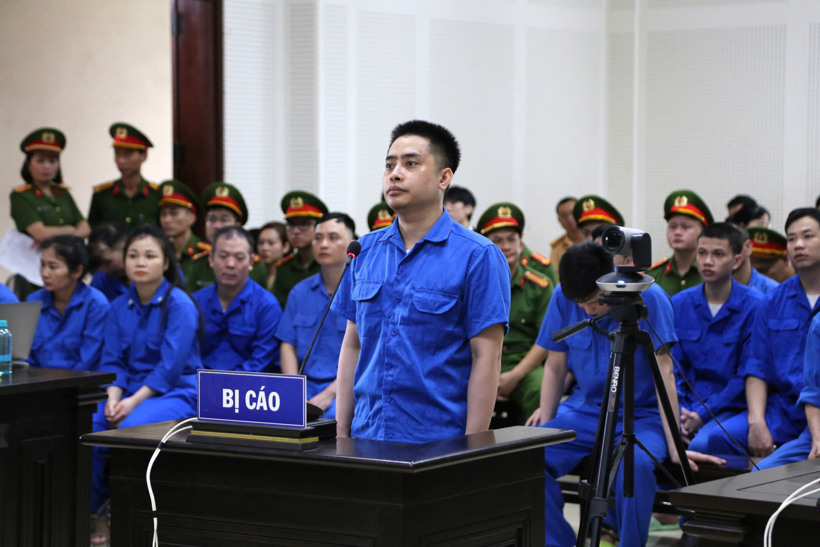 Bùi Đình Khánh tại phiên xét xử. ẢNH: Lã Nghĩa Hiếu