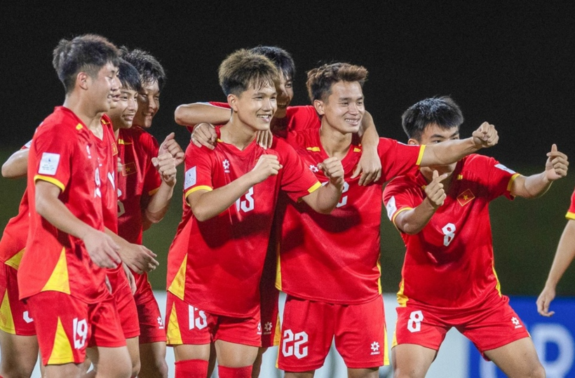 U17 Việt Nam giành vé dự World Cup. Ảnh: VFF