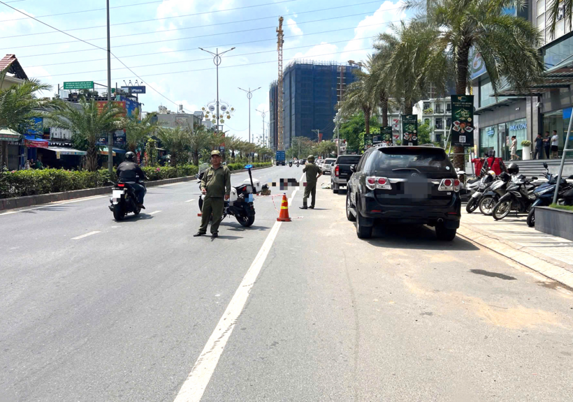 Hiện trường vụ tai nạn. Ảnh: Người lao động