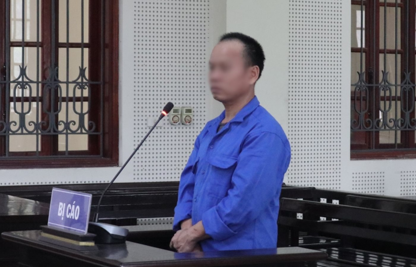 Bị cáo Lê Văn Ngoan tại tòa. Ảnh: VnE