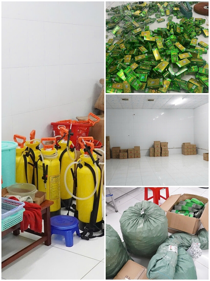 Tang vật do lực lượng chức năng thu giữ. Ảnh: VietNamnet