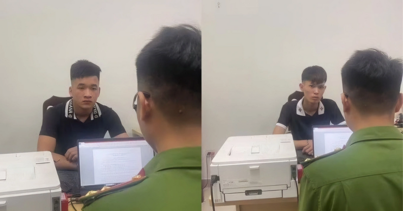 Hai đối tượng bị bắt (Ảnh: C.A.).