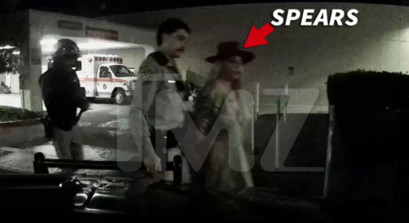 Britney Spears bị bắt giữ hôm 4/3. Ảnh: TMZ