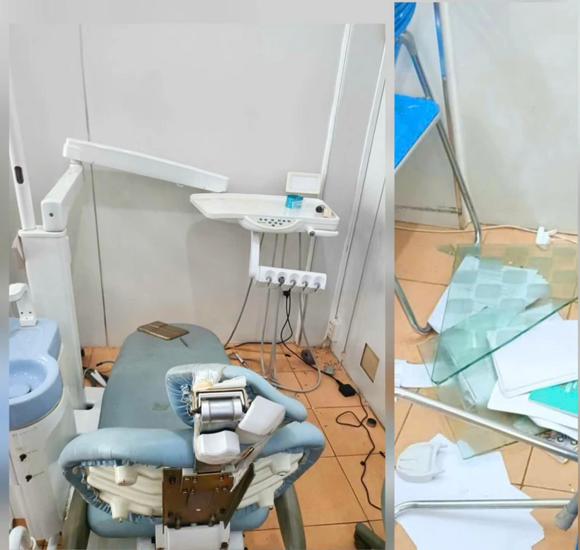 Hiện trường vụ việc. Ảnh: PLO