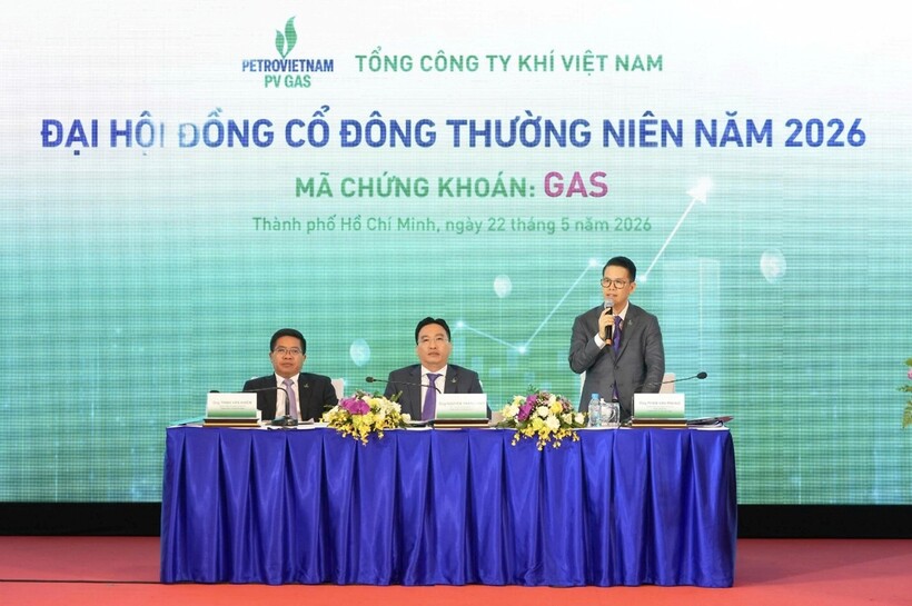 Tổng Giám đốc PV GAS Phạm Văn Phong báo cáo tại Đại hội