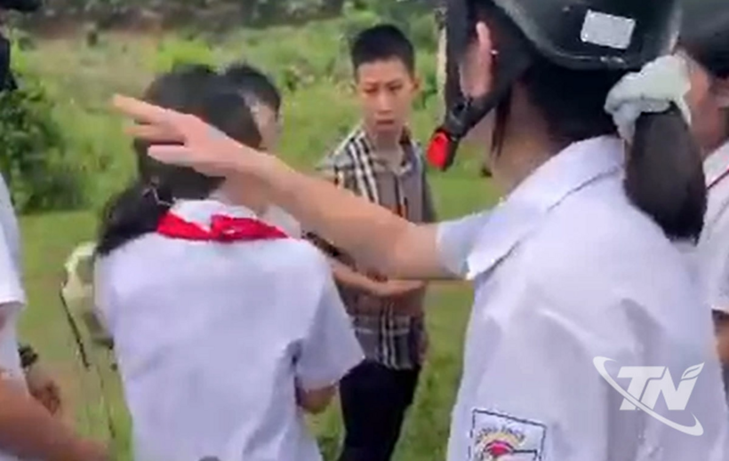 Vụ học sinh lớp 6 bị đánh hội đồng do mâu thuẫn cá nhân. Ảnh: Báo Thái Nguyên