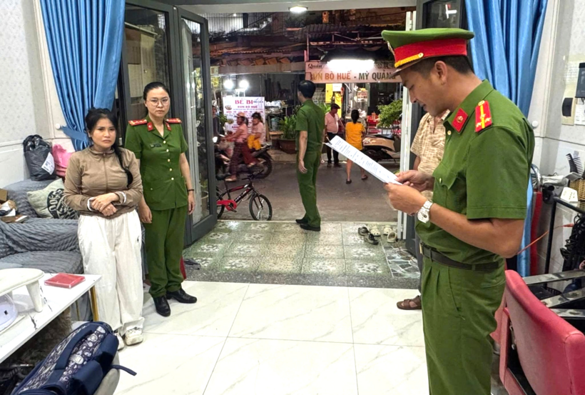 Đối tượng Sau khi bị cơ quan chức năng bắt giữ.