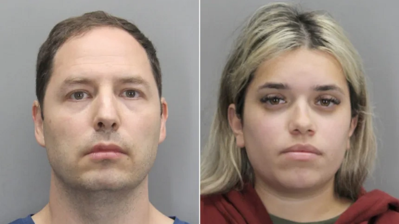 Juliana Peres Magalhaes (phải) và Brendan Banfield. Ảnh: Fairfax County Police Department