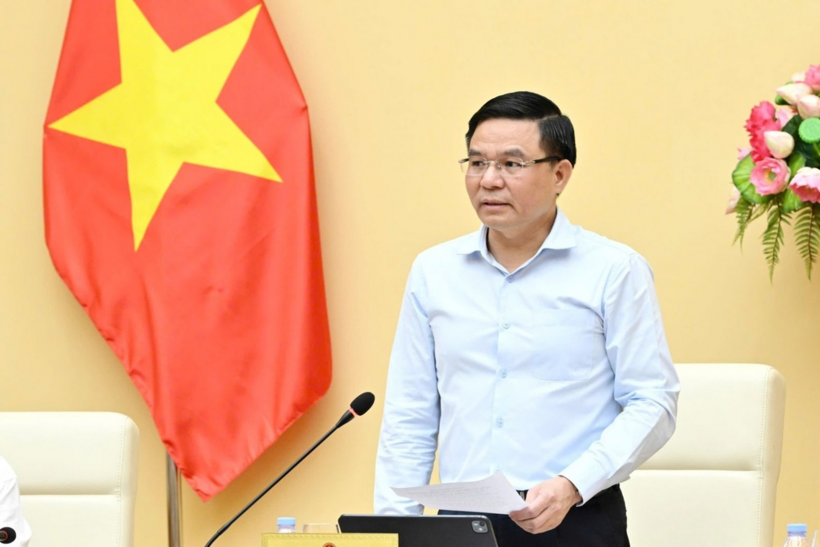 Bộ trưởng Công Thương Lê Mạnh Hùng phát biểu chỉ đạo hội nghị (Ảnh: MOIT).