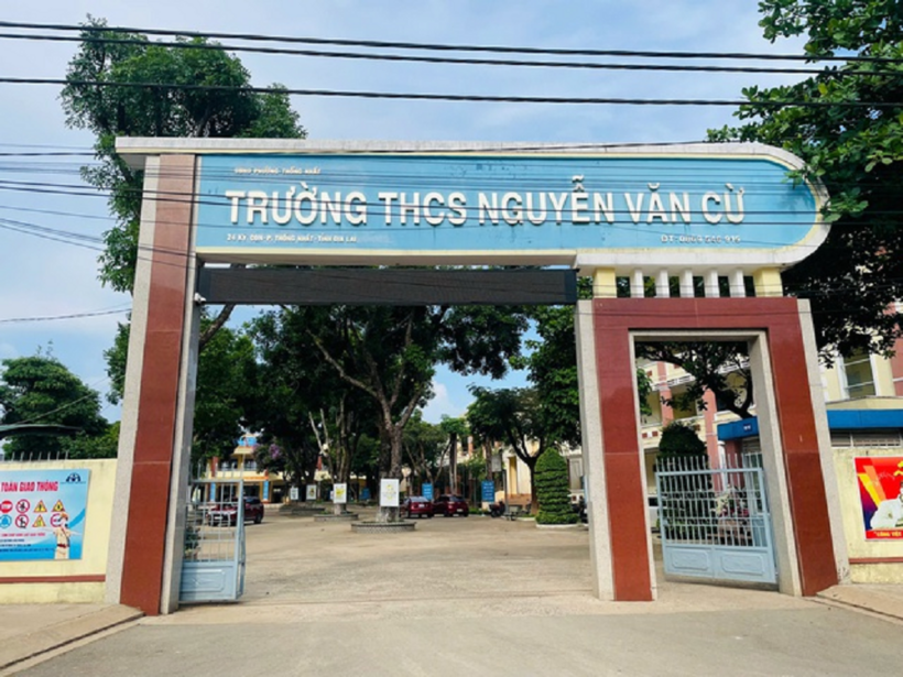 Ngày 21/5 tại Trường THCS Nguyễn Văn Cừ xảy ra vụ bạo lực học đường nghiêm trọng. ẢNH: LÊ KIẾN