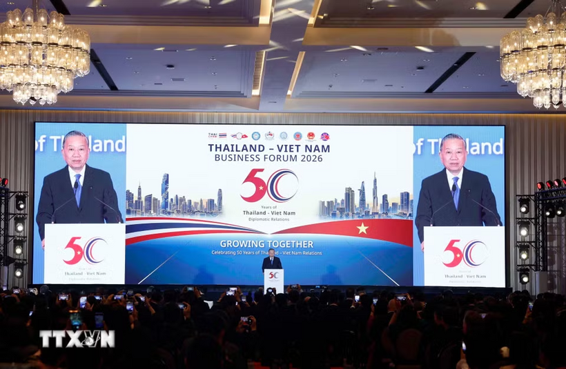 Tổng Bí thư, Chủ tịch nước Tô Lâm dự Diễn đàn doanh nghiệp Việt Nam - Thái Lan năm 2026 - Ảnh: TTXVN