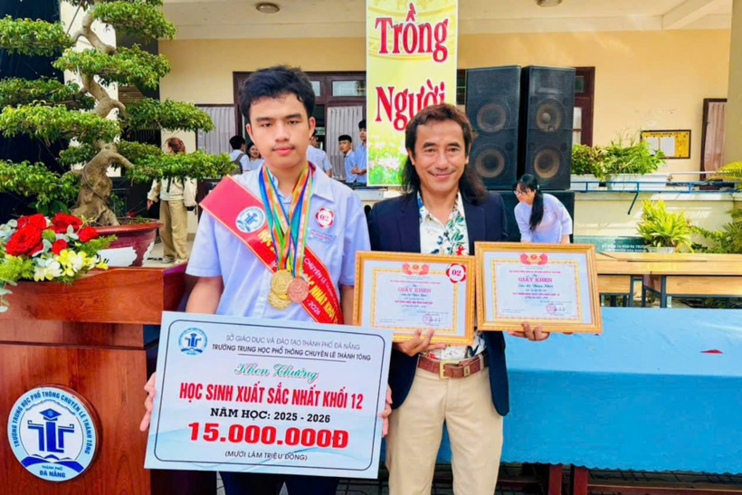 Khôi là học sinh xuất sắc nhất khối 12 năm học 2025-2026 của trường THPT chuyên Lê Thánh Tông (Ảnh: Như Hiền).