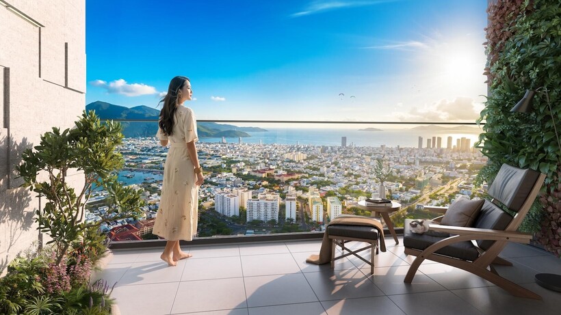Tầm nhìn "triệu đô" từ tháp Symphony 5. Ảnh: Sun Property.