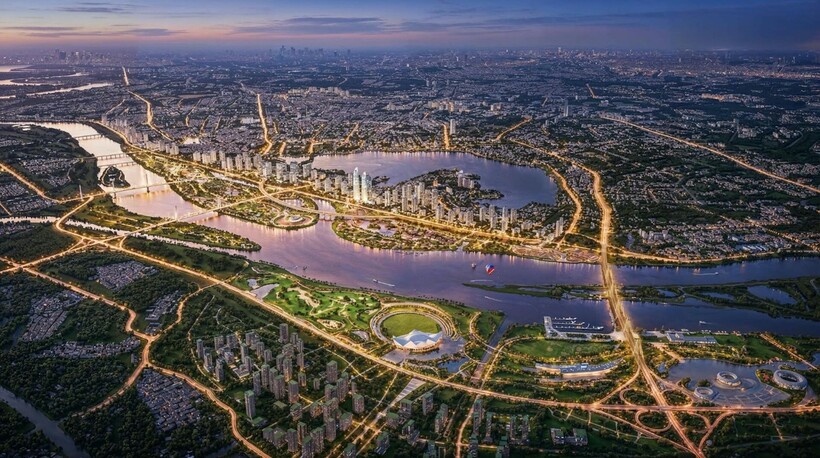 Quy hoạch ven sông Hồng đang mở ra một chu kỳ phát triển mới cho khu vực Tây Hồ Tây và Bắc Hà Nội.